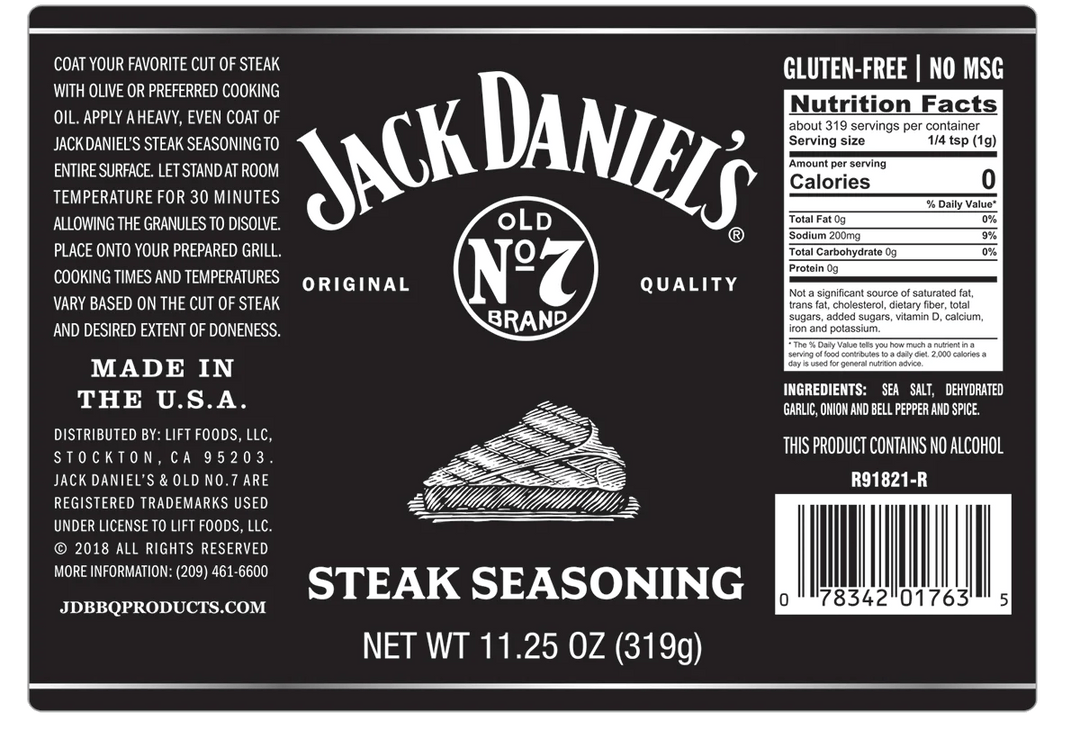 Jack Daniel's Steak Seasoning - BBQRubs