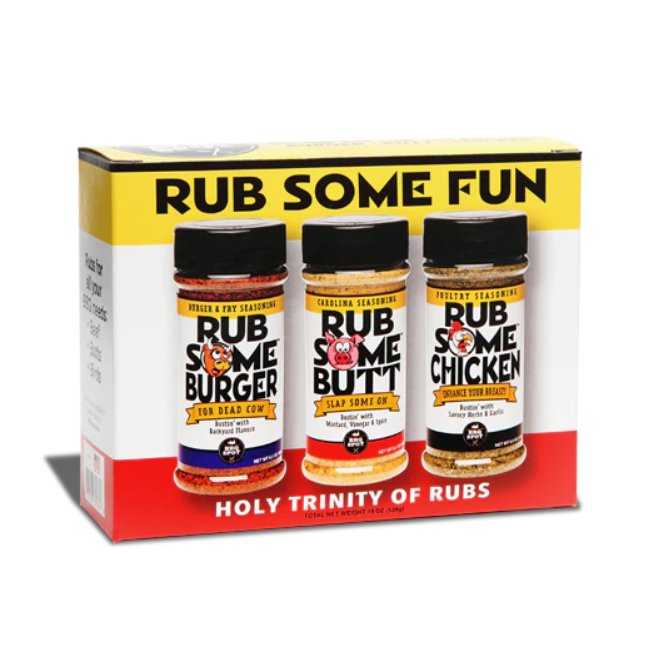 Rub Some Fun BBQ Gift Box - The Holy Trinity of Rubs - BBQRubs