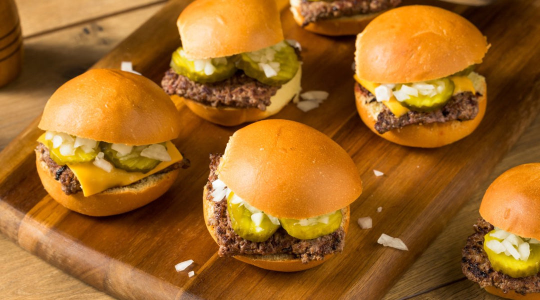 That's what I'm Talk'n about - Mini Cheeseburger Sliders with Garlic Aioli - BBQRubs