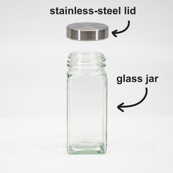12 Pack - Empty French Glass Jars - BBQRubs.com