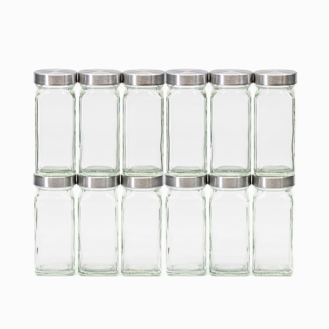 12 Pack - Empty French Glass Jars - BBQRubs.com