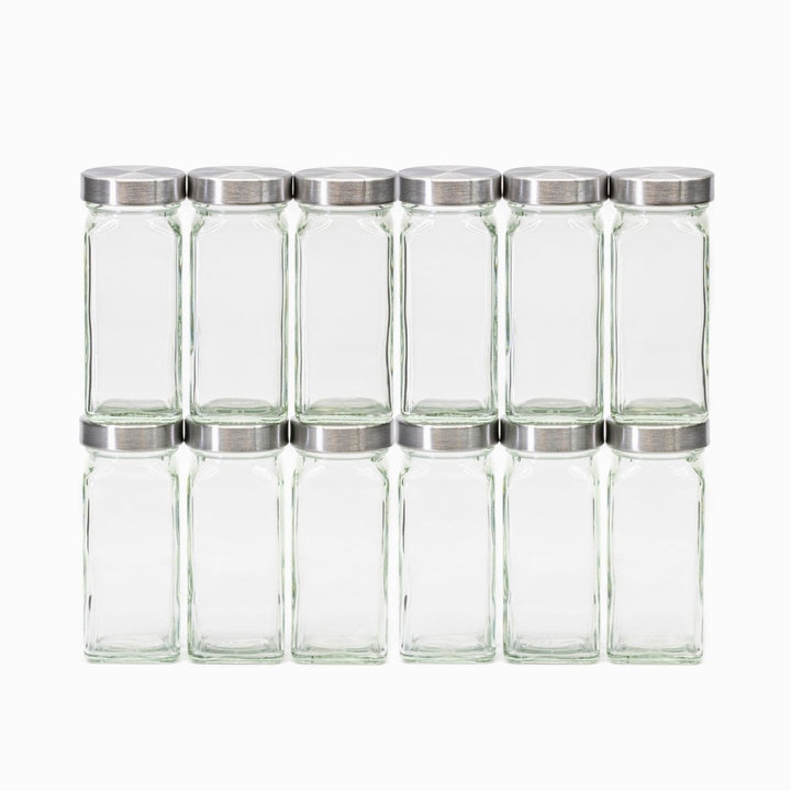 12 Pack - Empty French Glass Jars - BBQRubs.com