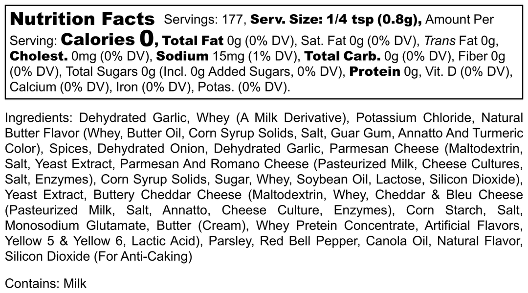 Buttery Garlic Seasoning