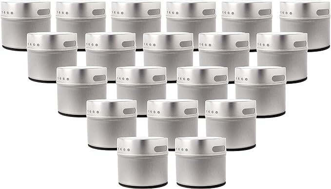 20 Pack of Empty Magnetic Tins - BBQRubs.com