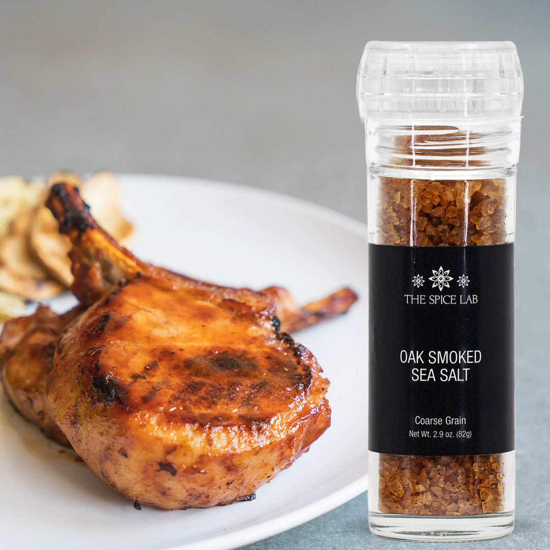 Oak Smoked Sea Salt  (Coarse Grain) with Grinder-3 Pack