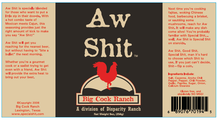 Aw Shit Seasoning & Rub 13oz shaker