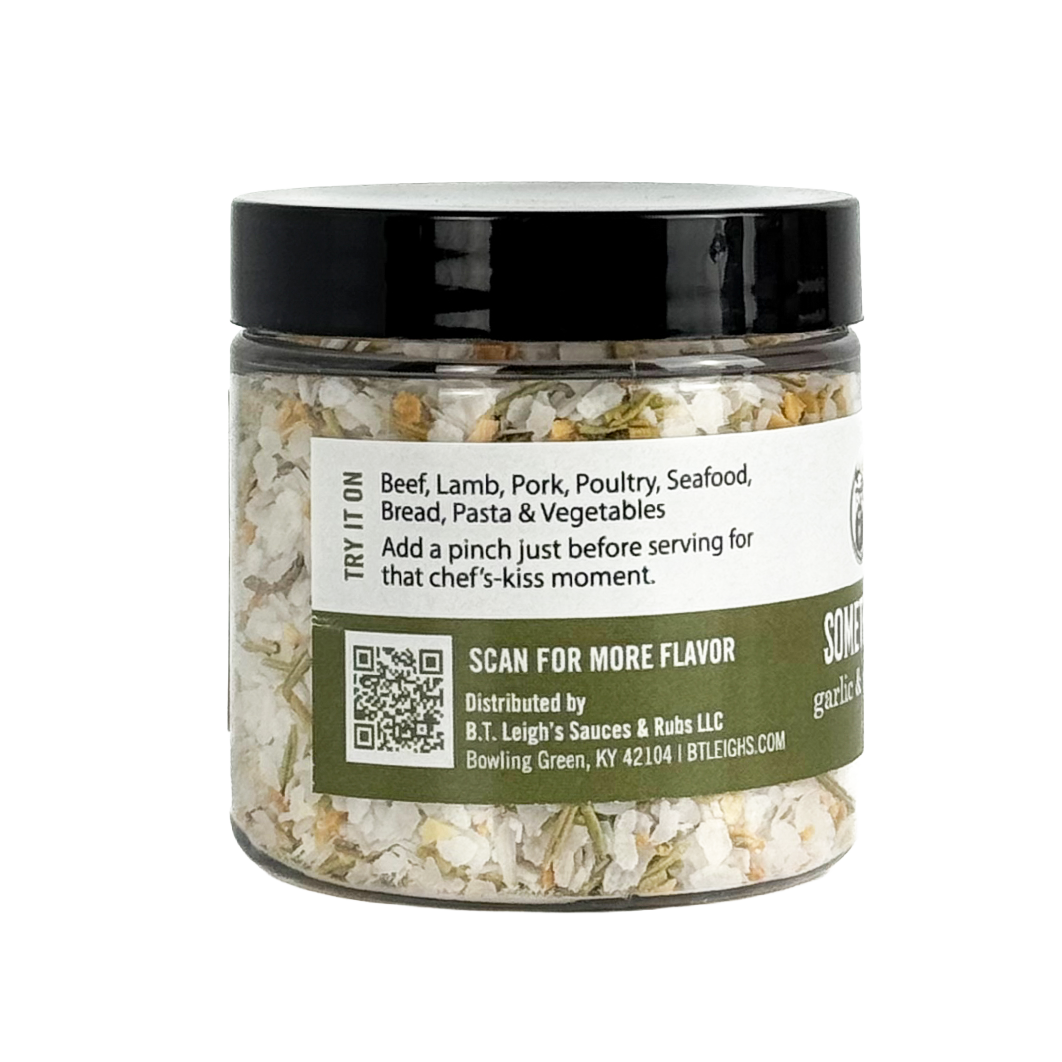 Somethin' to Finish With - Garlic & Rosemary Finishing Salt