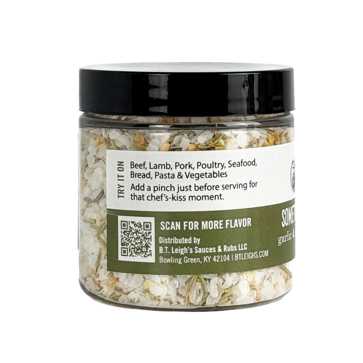 Somethin' to Finish With - Garlic & Rosemary Finishing Salt