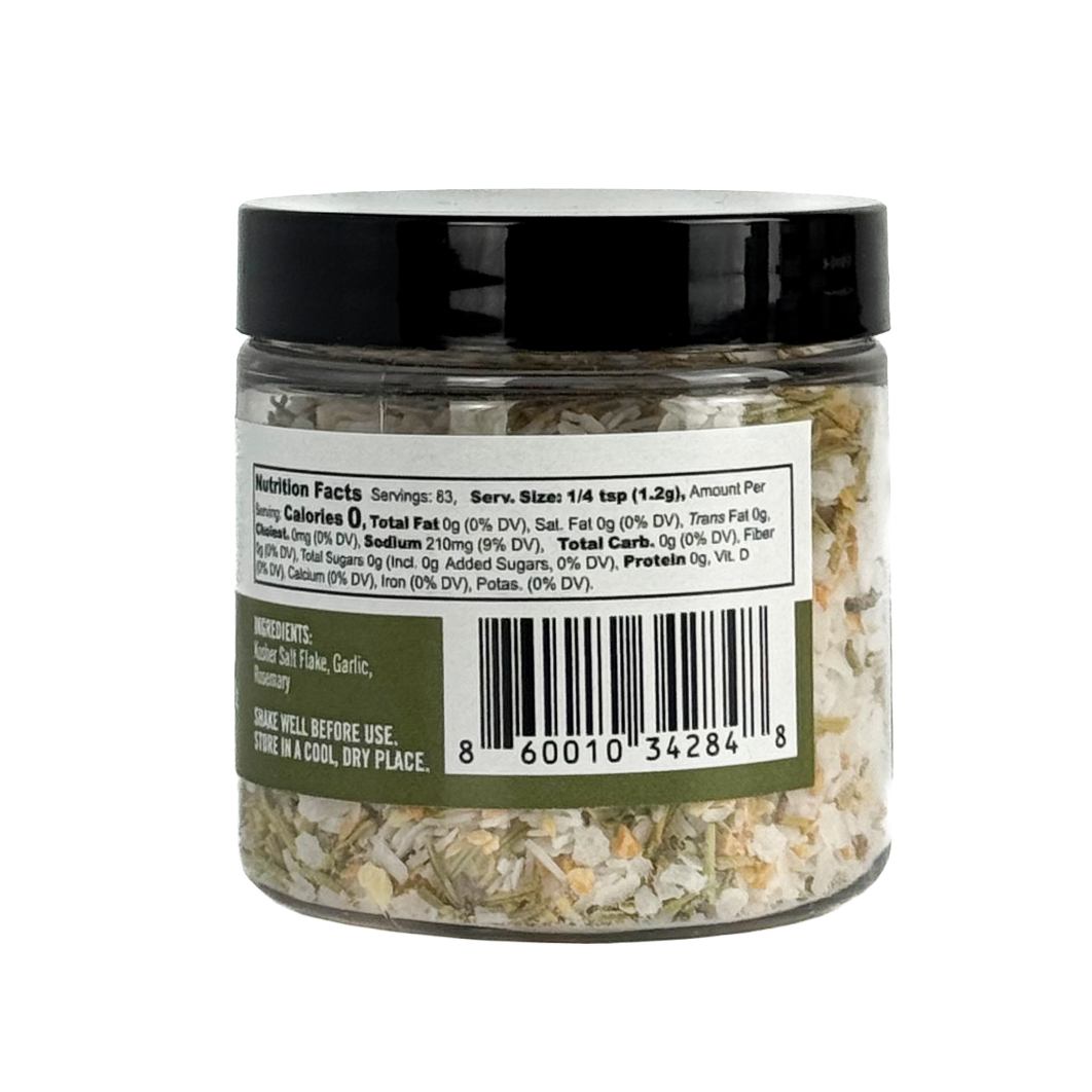 Somethin' to Finish With - Garlic & Rosemary Finishing Salt