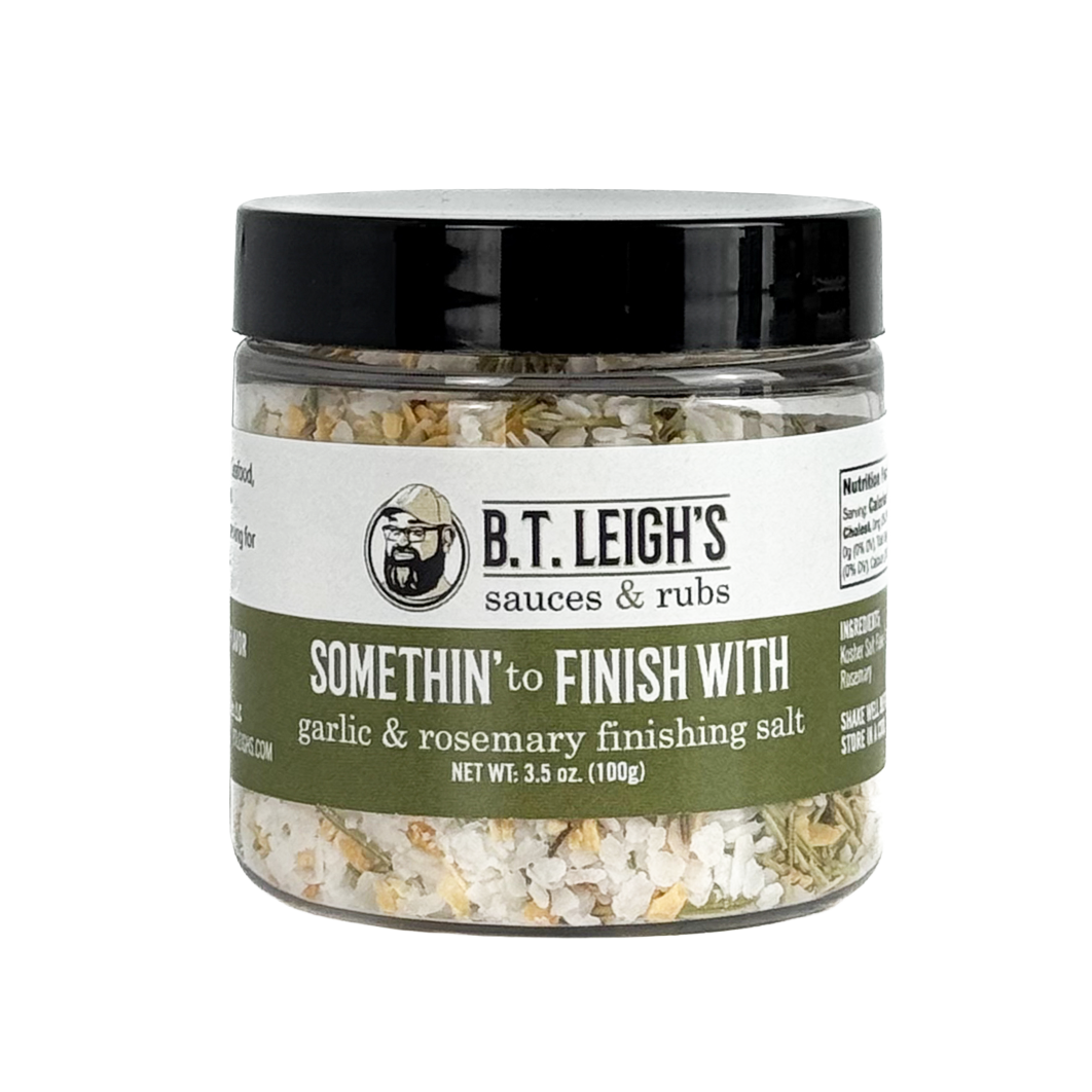 Somethin' to Finish With - Garlic & Rosemary Finishing Salt