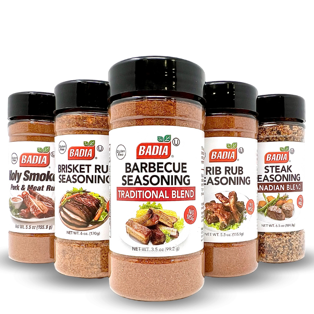 Badia Pork, Brisket, BBQ, Rib & Steak Seasoning Bundle