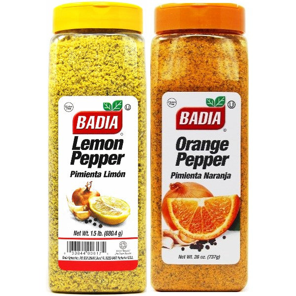 Badia Lemon Pepper & Orange Pepper Big Bundle