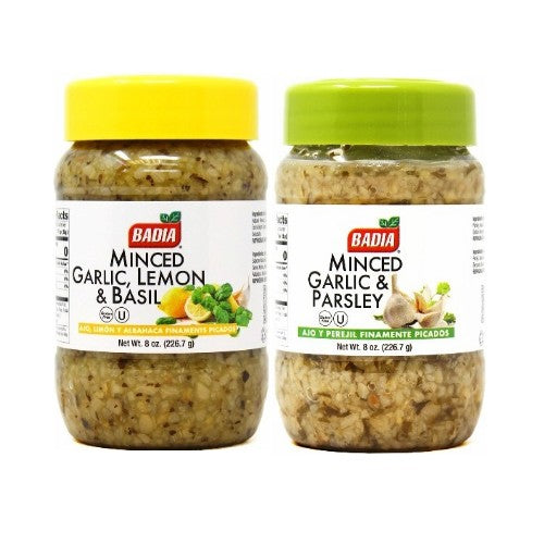 Badia Minced Garlic Lemon Basil & Minced Garlic Parsley Bundle