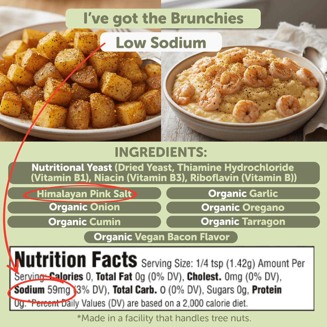 I’ve Got The Brunchies® Organic Potato & Breakfast Seasoning – Low Sodium Flavor Boost