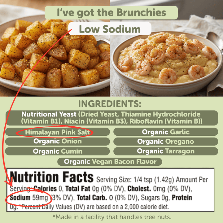 I’ve Got The Brunchies® Organic Potato & Breakfast Seasoning – Low Sodium Flavor Boost