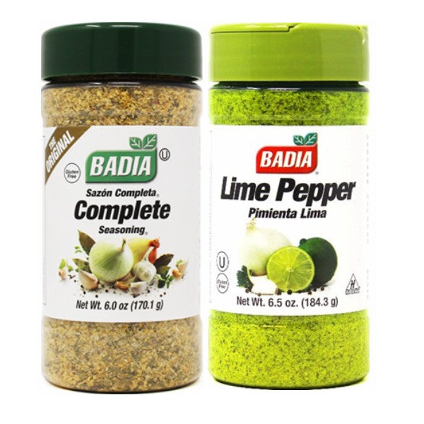 Badia Complete Seasoning & Lime Pepper Bundle