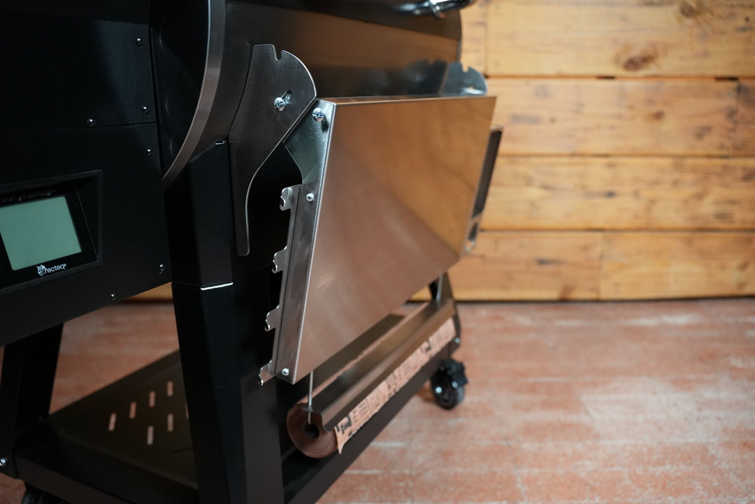Recteq Deck Boss 590 | Pimp My Grill® Tactical Stainless Folding Front Shelf