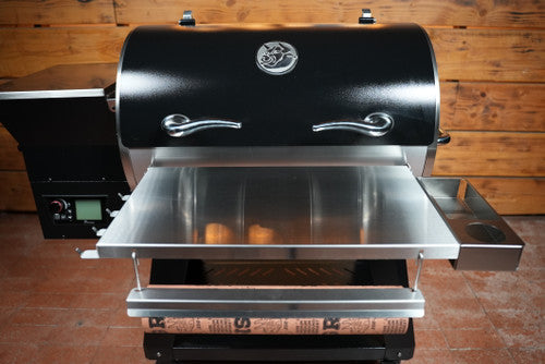 Recteq Deck Boss 590 | Pimp My Grill® Tactical Stainless Folding Front Shelf