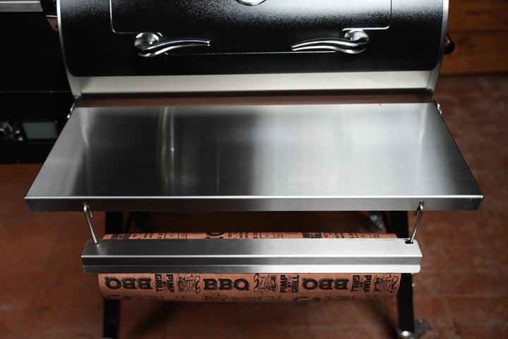 Recteq Patio Legend 410 | Pimp My Grill® Tactical Stainless Folding Front Shelf