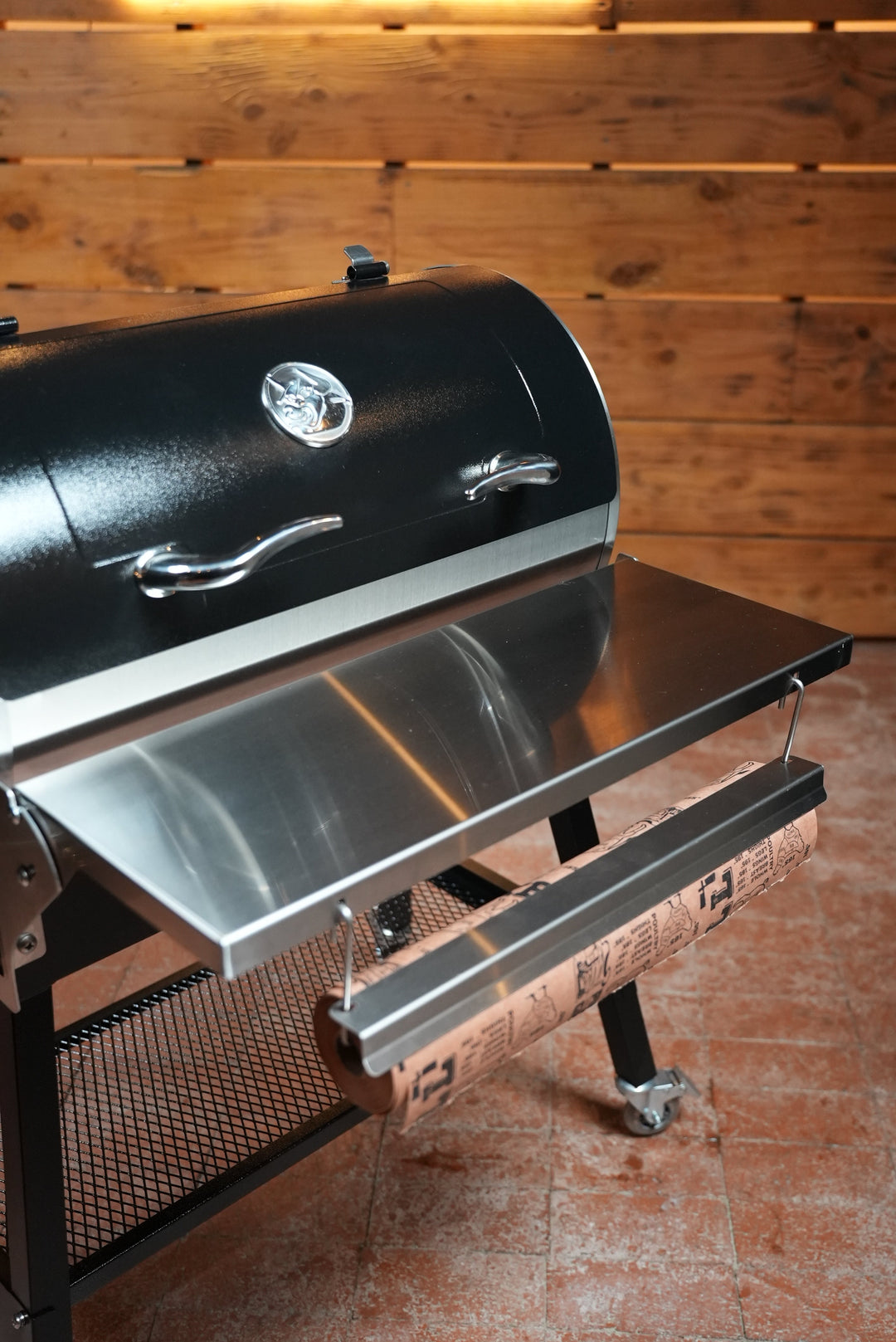 Recteq Patio Legend 410 | Pimp My Grill® Tactical Stainless Folding Front Shelf