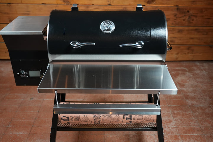 Recteq Patio Legend 410 | Pimp My Grill® Tactical Stainless Folding Front Shelf