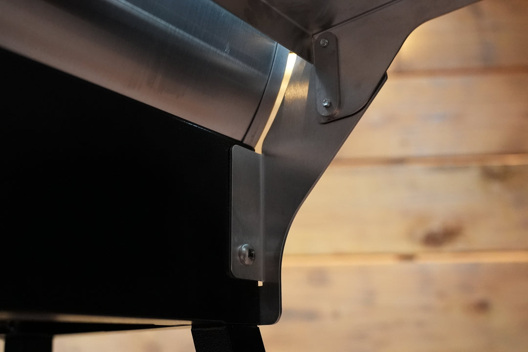 Recteq Patio Legend 410 | Pimp My Grill® Tactical Stainless Folding Front Shelf