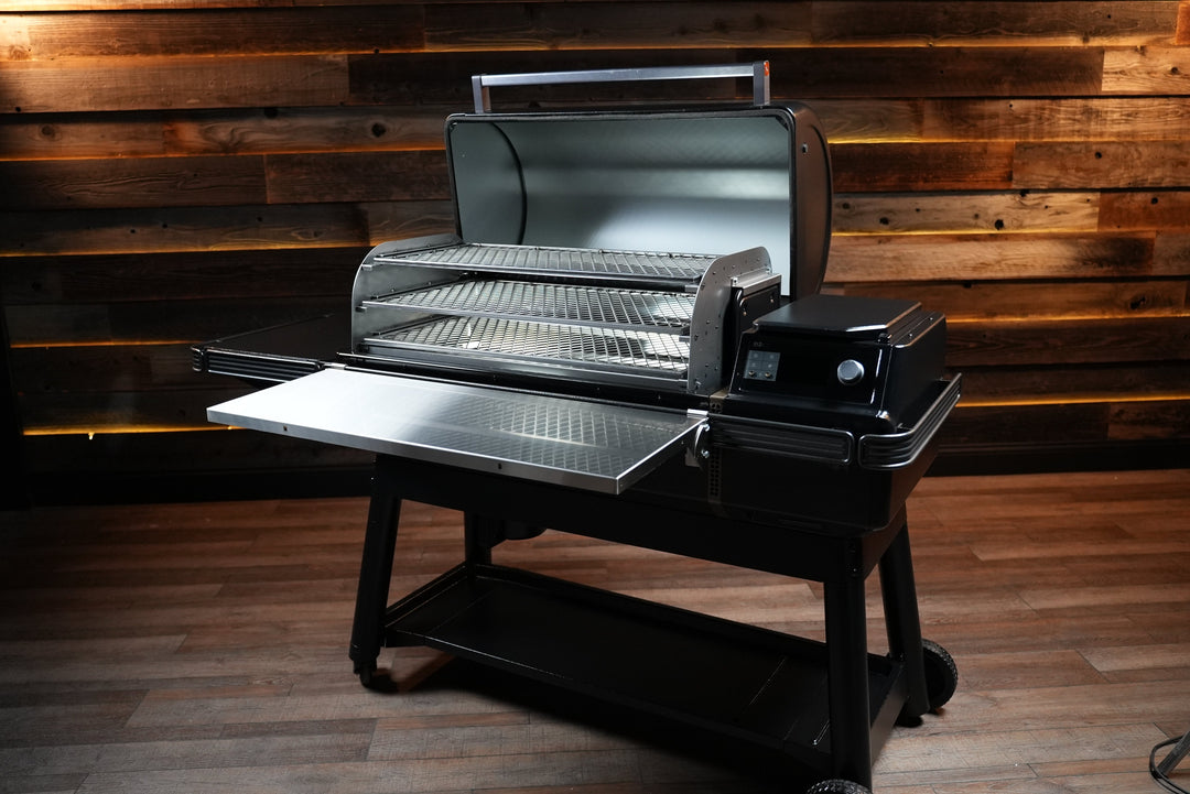 Traeger Ironwood XL | Pimp My Grill® Tactical Stainless Folding Front Shelf
