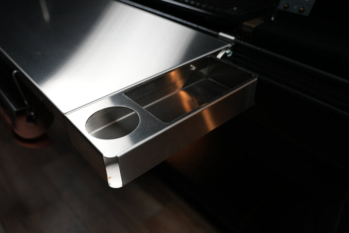 Traeger Ironwood XL | Pimp My Grill® Tactical Stainless Folding Front Shelf