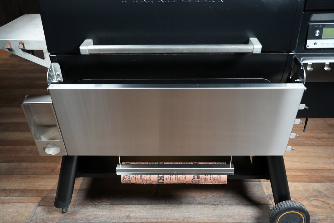 Traeger Timberline 1300 | Pimp My Grill® Tactical Stainless Folding Front Shelf