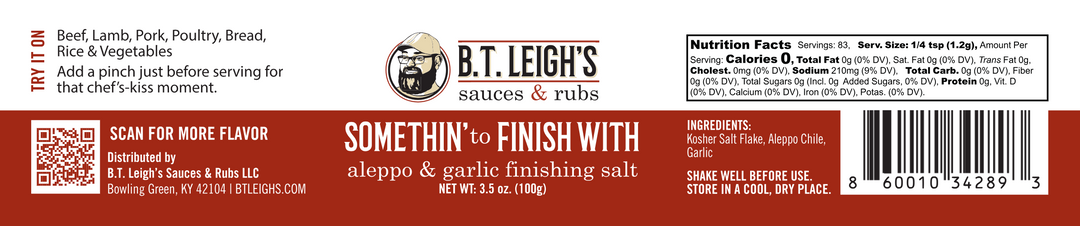 Aleppo & Garlic Finishing Salt