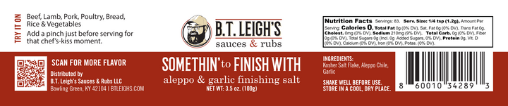Aleppo & Garlic Finishing Salt