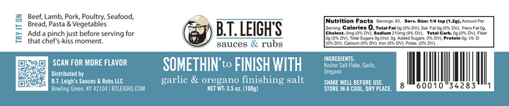 Garlic & Oregano Finishing Salt