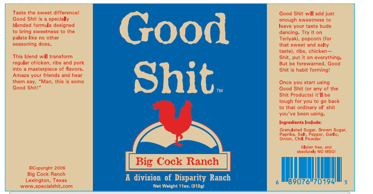 Good Shit Seasoning & Rub 13oz shaker