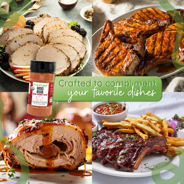 Organic Hog Rub – Low Sodium Sweet & Smoky Pork BBQ Seasoning