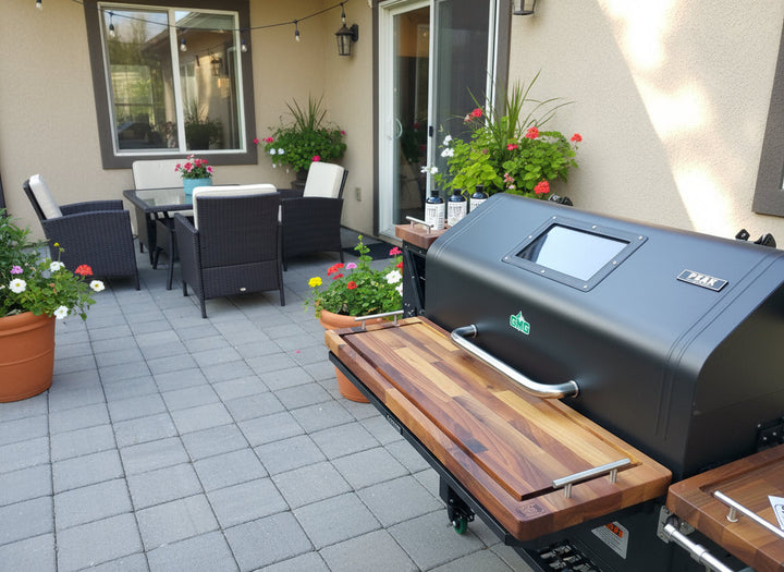 BBQ Boards™ for GMG Jim Bowie/Peak - Front, Side & Pellet Bin Boards (Sold As Set of Three)