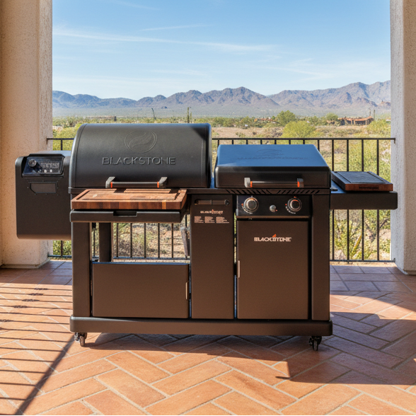 BBQ Boards™ for Blackstone Pellet Grill Combo - Front & Side Boards (Sold As A Matching Pair)