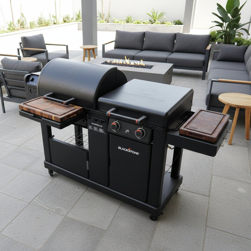 BBQ Boards™ for Blackstone Pellet Grill Combo - Front & Side Boards (Sold As A Matching Pair)