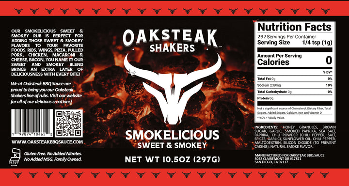 Oaksteak Shakers - Smokelicious Sweet & Smokey Rub