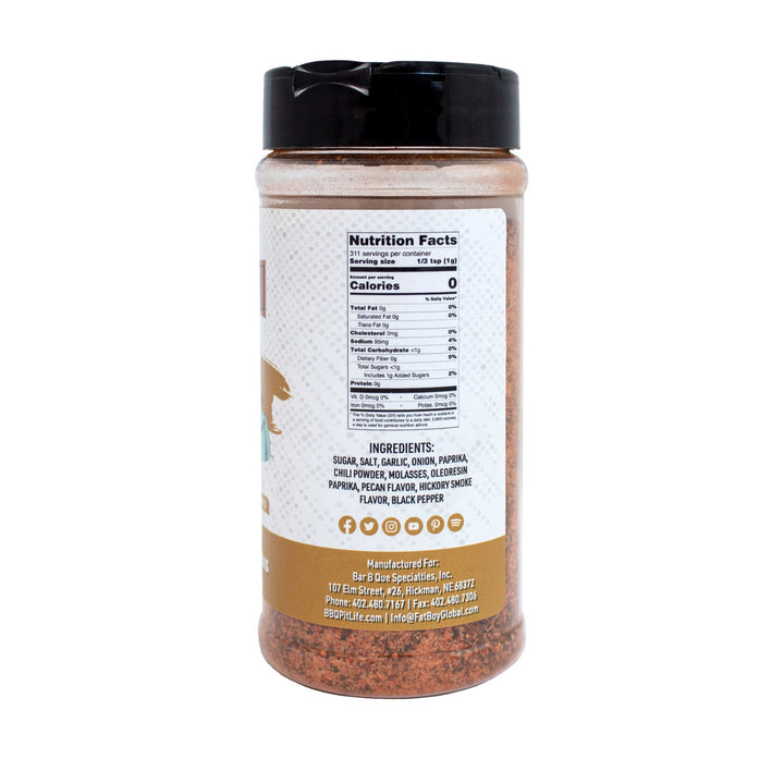 Pecan Natural Gluten Free BBQ Rub 11 oz
