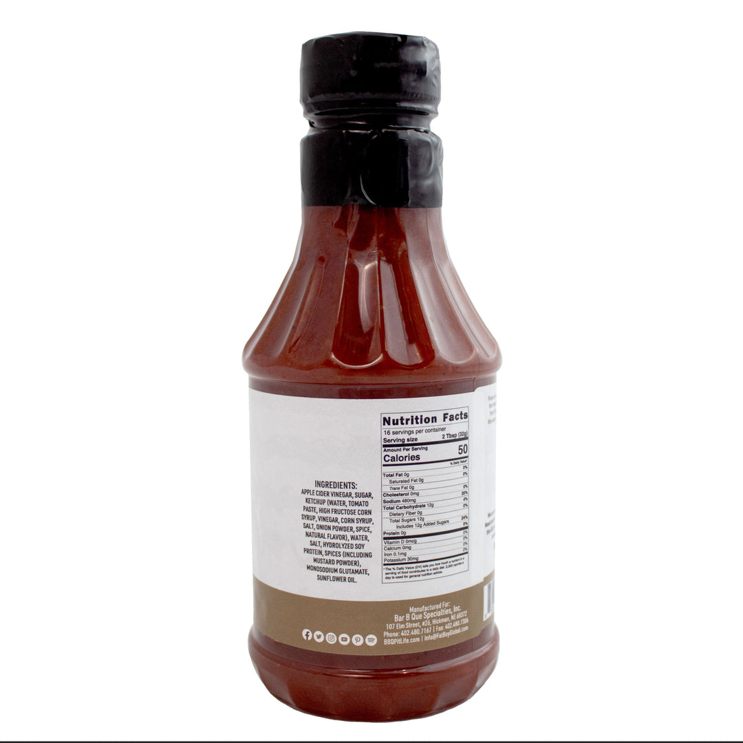 Appalachian Red Gluten Free Vinegar-Based BBQ Sauce 18 oz - Pack of 2