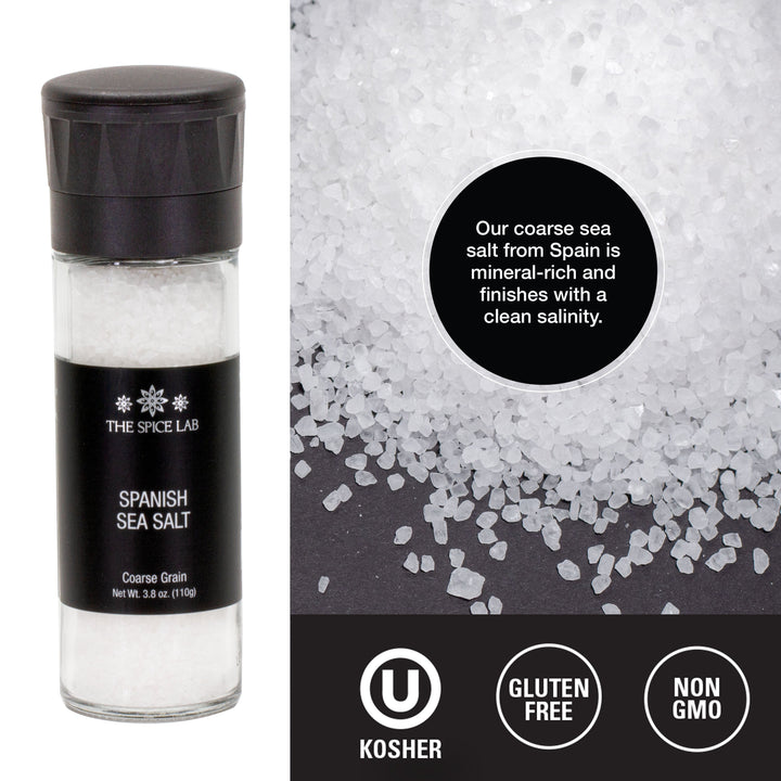 Salt & Peppercorn with Grinders - 4 Pack