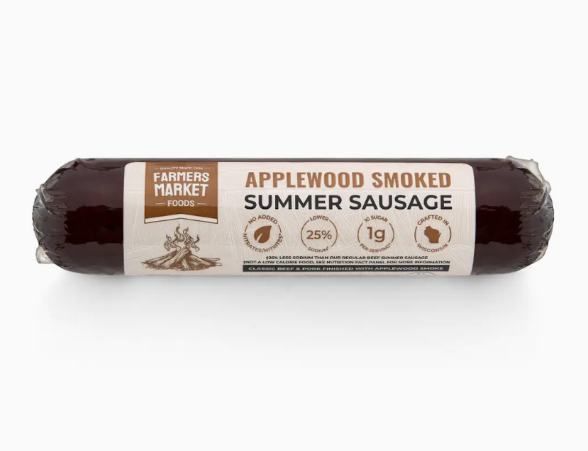 Applewood Smoked Summer Sausage | No Nitrates, Gluten Free & Keto Friendly