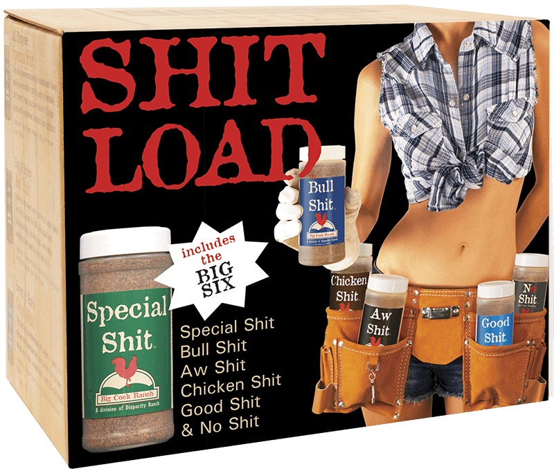 The Shit Load - Big Six Box Seasoning & Rubs - 6 x 13oz shaker