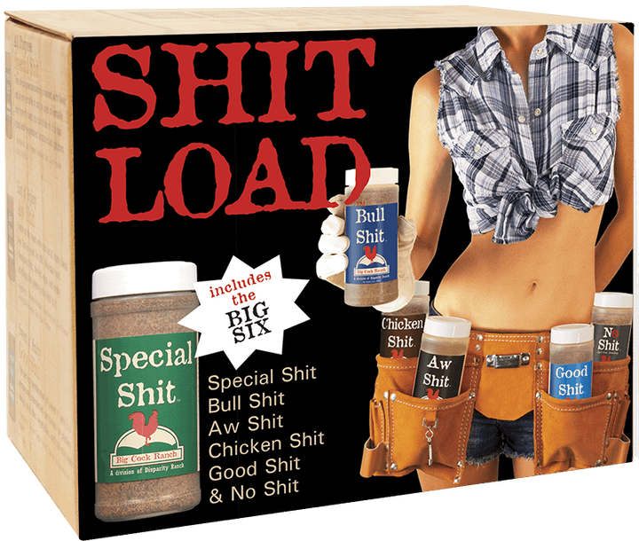 The Shit Load - Big Six Box Seasoning & Rubs - 6 x 13oz shaker