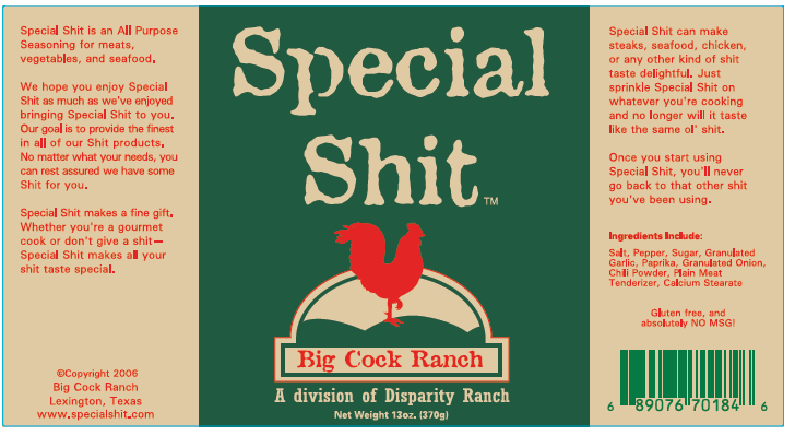 Special Shit Seasoning & Rub 13oz shaker