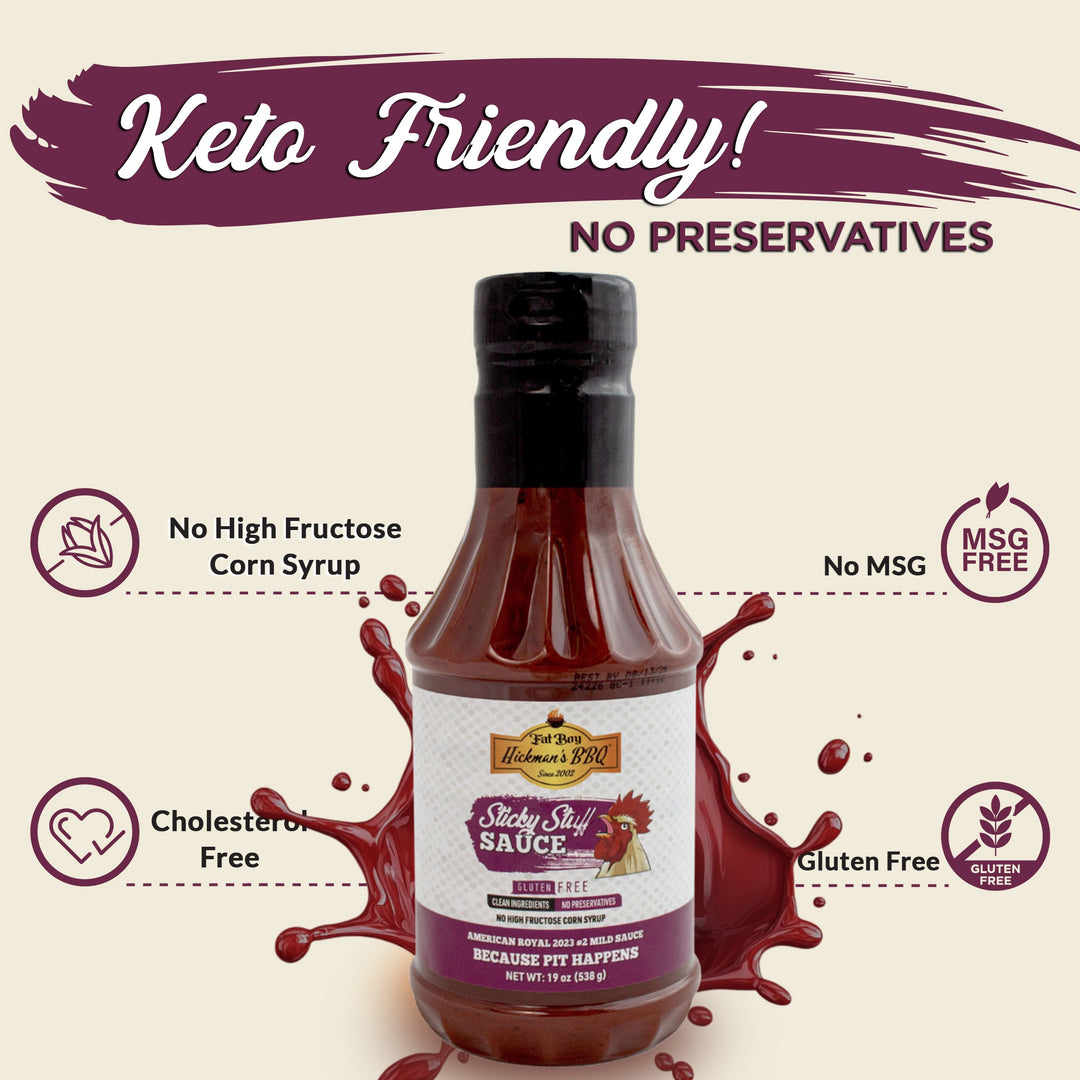 Sticky Stuff Gluten Free Natural BBQ Sauce 19 oz