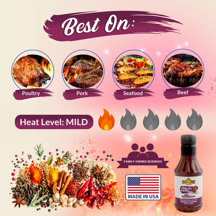 Sticky Stuff Gluten Free Natural BBQ Sauce 19 oz