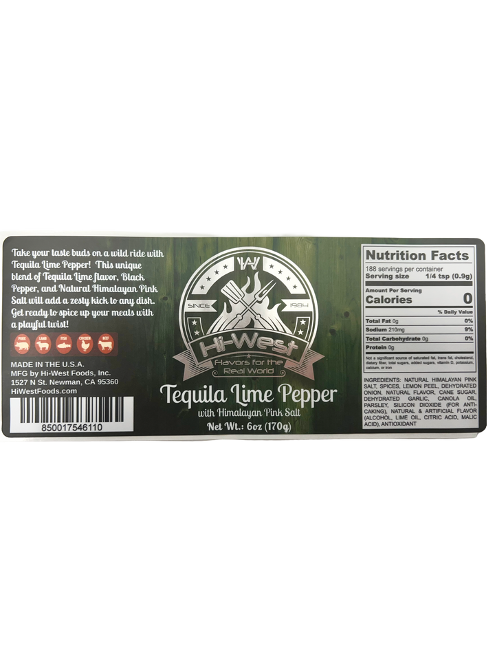Tequila Lime Pepper Seasoning