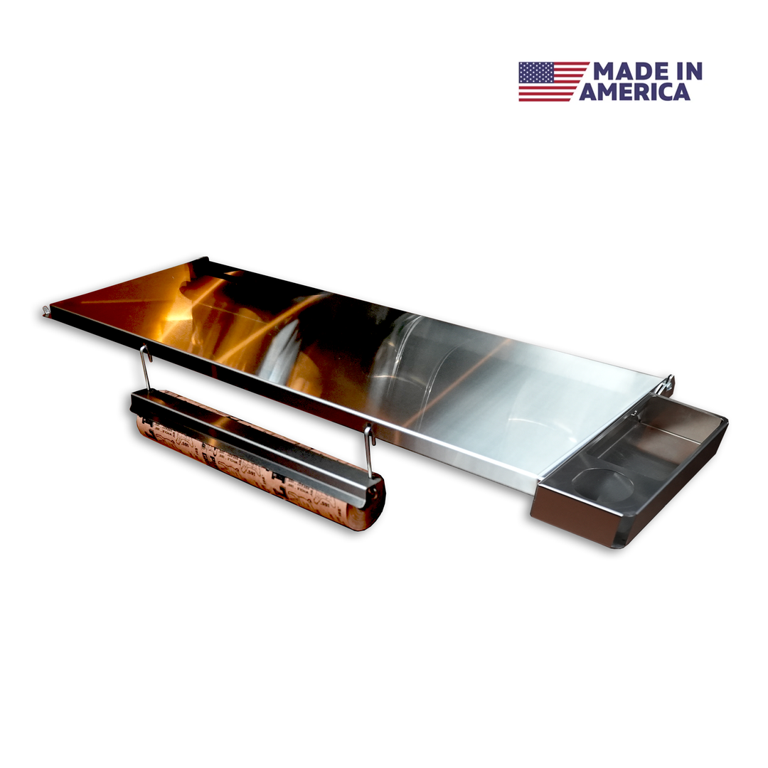Traeger Ironwood XL | Pimp My Grill® Tactical Stainless Folding Front Shelf