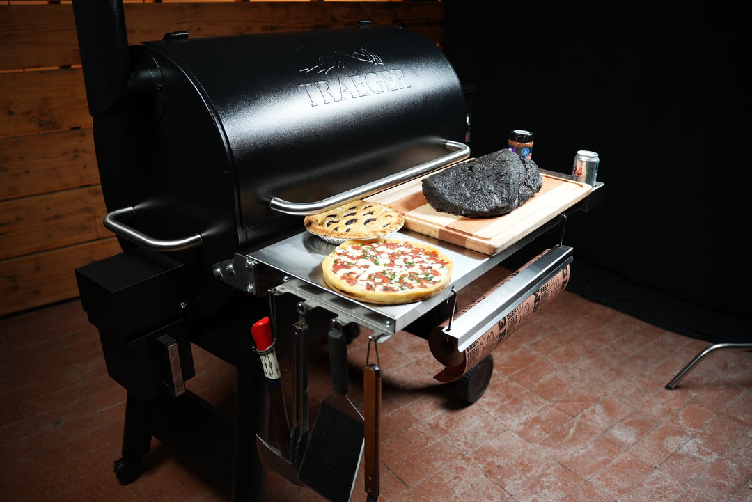 Traeger Pro 780 / Ironwood 885 | Pimp My Grill® Tactical Stainless Folding Front Shelf